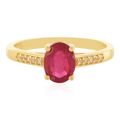 Anello in argento con Rubino del Madagascar