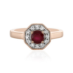 Anello in argento con Rubino del Madagascar
