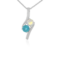 Collana in argento con Opale di Welo