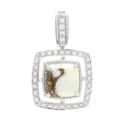 Ciondolo in argento con Magnesite