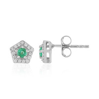 Orecchini in argento con Smeraldo Russo