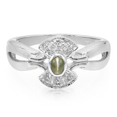 Anello in argento con Alessandrite Occhio di Gatto