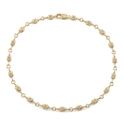 Bracciale in oro con Diamante Cioccolato I2