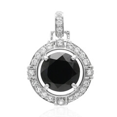 Ciondolo in argento con Spinello Nero