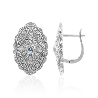 Orecchini in argento con Topazio Blu Cielo