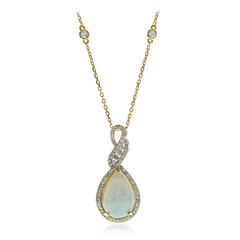 Collana in oro con Opale di Welo AAA (CIRARI)