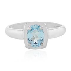 Anello in argento con Topazio Blu Cielo