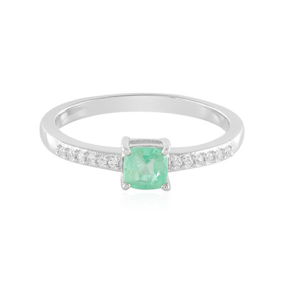 Anello in argento con Smeraldo Russo