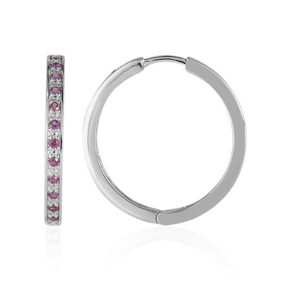 Orecchini in argento con Rodolite