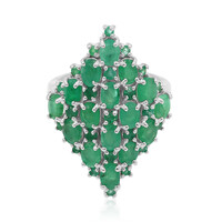 Anello in argento con Smeraldo d'India