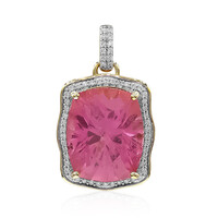 Ciondolo in oro con Tormalina Rosa Californiana (Amanda Adkins)
