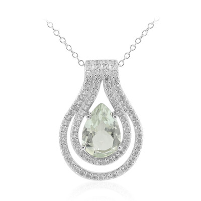 Collana in argento con Ametista Verde