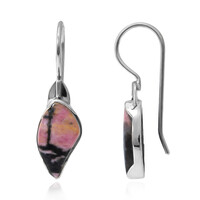 Orecchini in argento con Rodonite Sulavesi (Bali Barong)