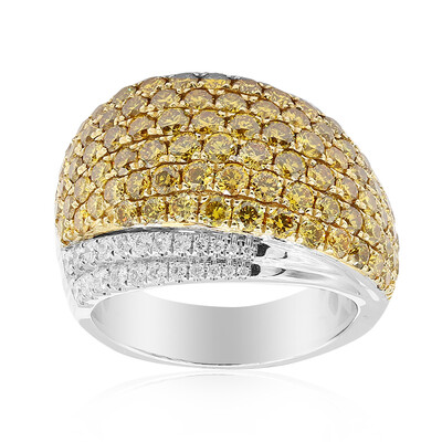 Anello in oro con Diamante Giallo SI2 (CIRARI)