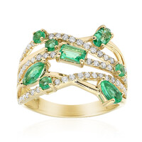 Anello in oro con Smeraldo Zambia AAA (CIRARI)