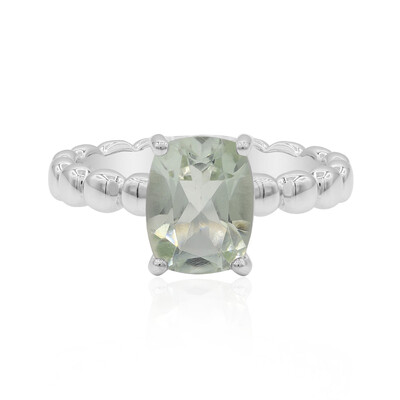 Anello in argento con Ametista Verde