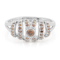 Anello placcato in platino con Diamante Fancy