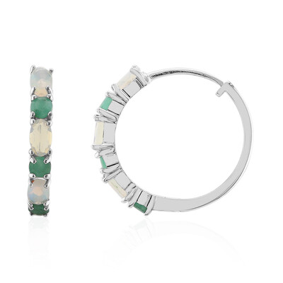Orecchini in argento con Opale di Welo