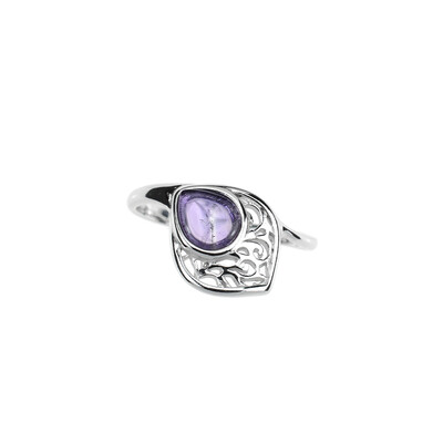 Anello in argento con Ametista (dagen)
