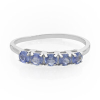 Anello in argento con Zaffiro Kanchanaburi