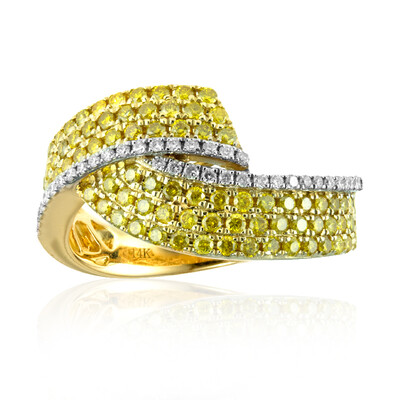 Anello in oro con Diamante Giallo SI2 (CIRARI)