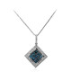 Collana in oro con Diamante Blu SI2 (CIRARI)