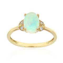 Anello in oro con Opale di Welo AAA