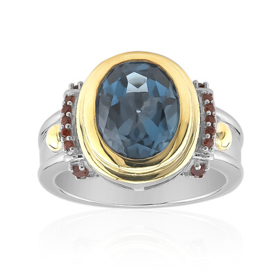 Anello in argento con Topazio Blu Londra (Remy Rotenier)