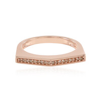 Anello in argento con Diamante Champagne I3