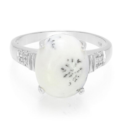 Anello in argento con Agata Dendritica