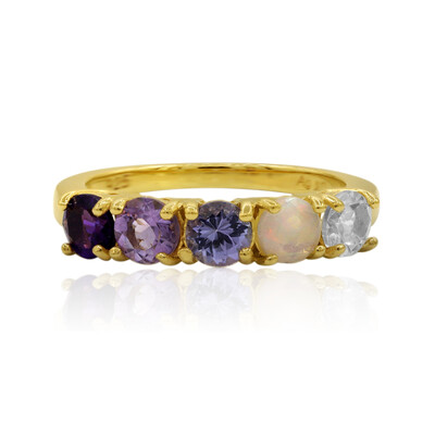 Anello in argento con Ametista Zambiana