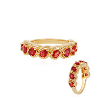 Anello in argento con Rubino Tanzania