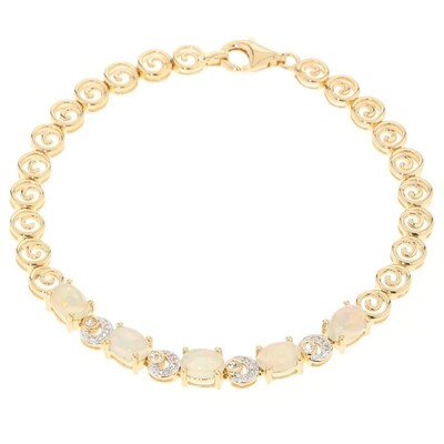 Bracciale in argento con Opale di Welo