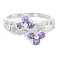 Anello in argento con Ametista Rose de France