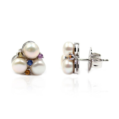 Orecchini in argento con Perla di Acqua Dolce (Dallas Prince Designs)