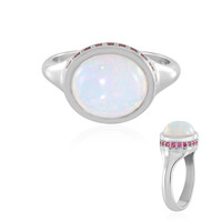 Anello in argento con Opale di Welo (Adela Silber)