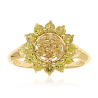 Anello in oro con Zaffiro Giallo