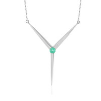 Collana in argento con Smeraldo Russo (de Melo)