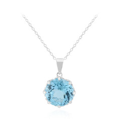 Collana in argento con Topazio Blu Cielo