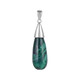 Ciondolo in argento con Malachite