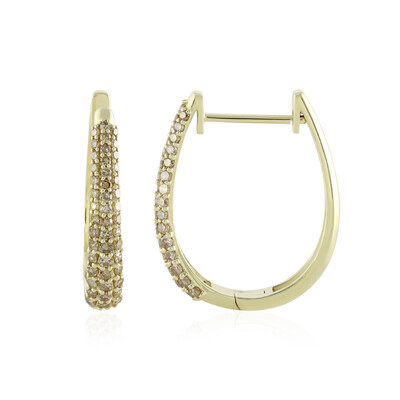 Orecchini in oro con Diamante Champagne I4