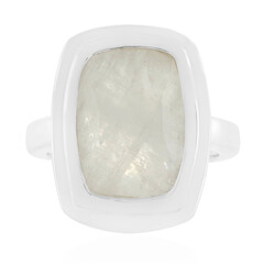 Anello in argento con Pietra di Luna Arcobaleno