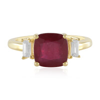 Anello in argento con Rubino del Madagascar