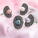 Anello in argento con Perla Tahitiana (Annette classic)