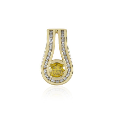 Ciondolo in oro con Diamante Giallo I1