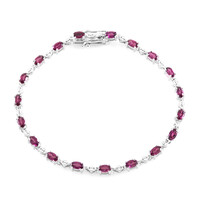 Bracciale in argento con Rodolite