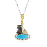 Collana in argento con Turchese Sleeping Beauty (Gems en Vogue)