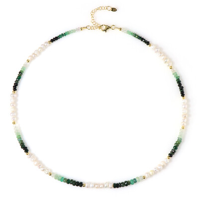 Collana in argento con Smeraldo Brasiliano (Riya)