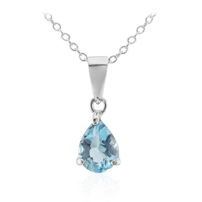 Collana in argento con Topazio Blu Cielo