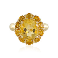 Anello in argento con Citrino